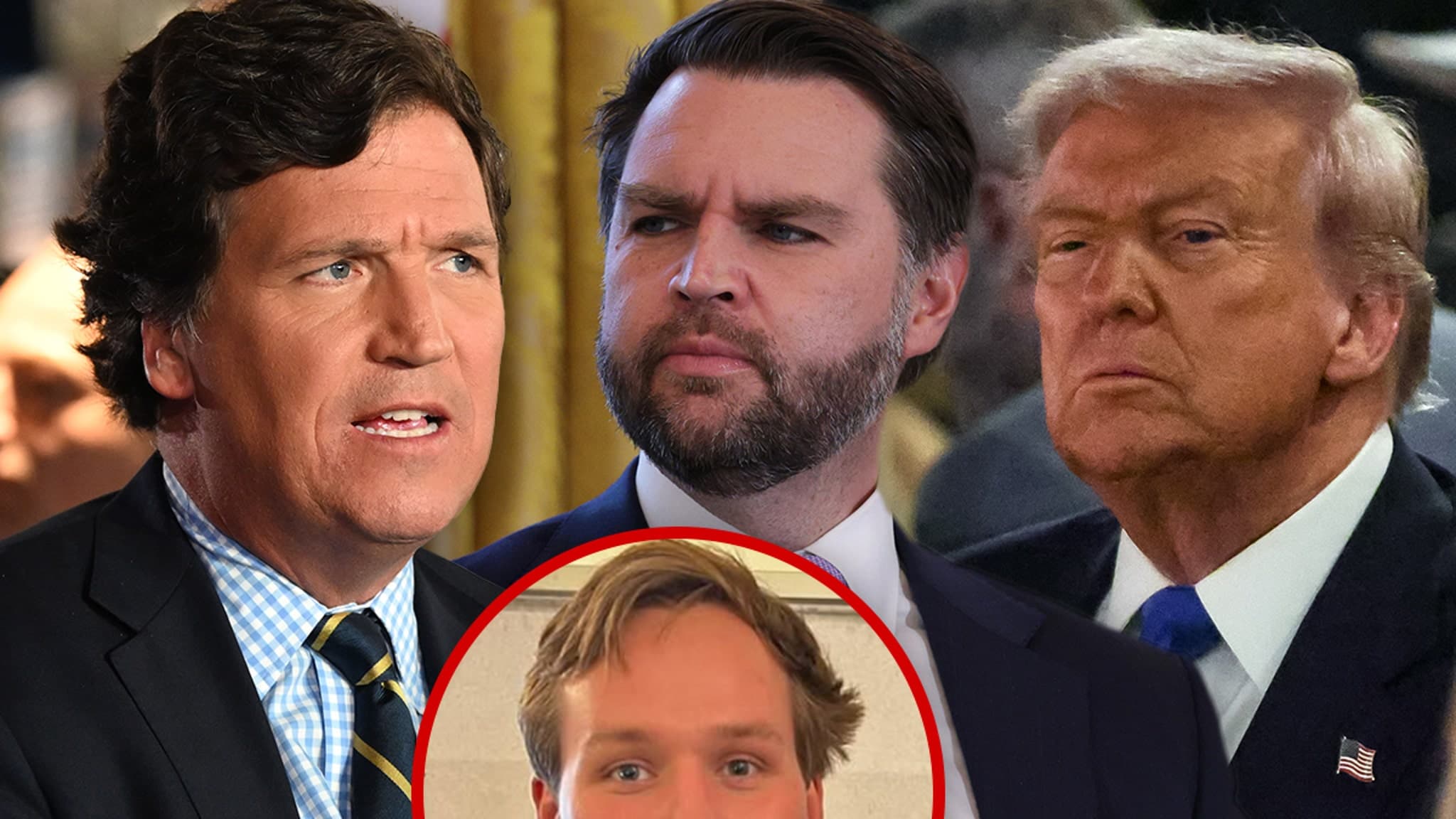 Tucker Carlson's Son Exits J.D. Vance's Office Amid Trump's Escalating Attacks on Media Figure